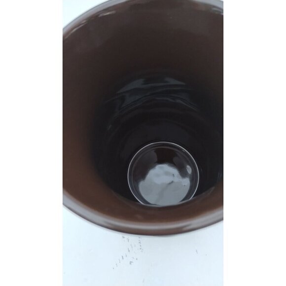 Longaberger Woven Traditions Utensil Vase Chocolate 32036170 Made In China - Picture 10 of 13
